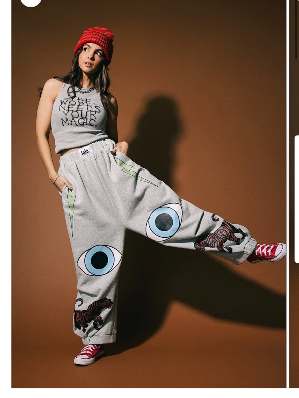 Dressed in Lala Rocky harem pants in make me your muse